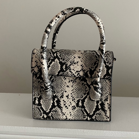 Mango Handbags - MANGO Snakeskin Mini Bag
